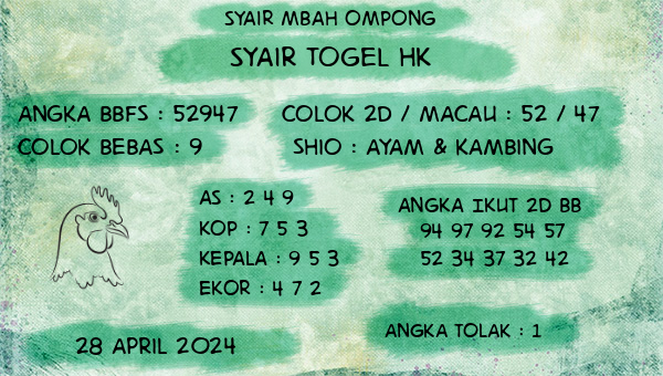 Syair Mbah Ompong - Syair Togel HK